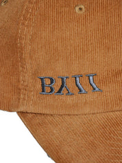 Embroidered Corduroy Cap - Gingerbread