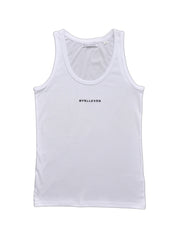 BY11 MUSES Organic Embroidered Tank -White