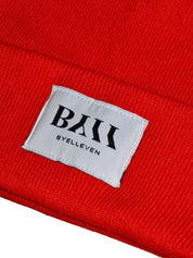 BY11 Cuffed Beanie - Tomato Red