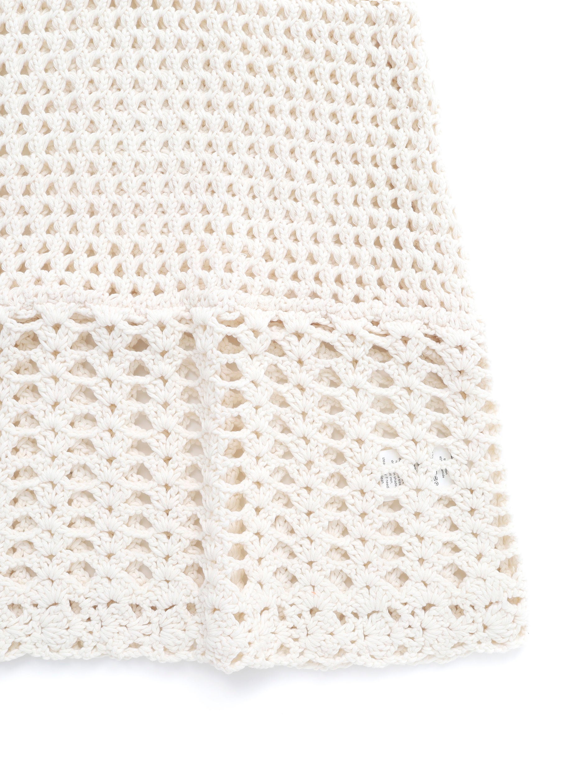 NISA Hand-crochet dress ecru