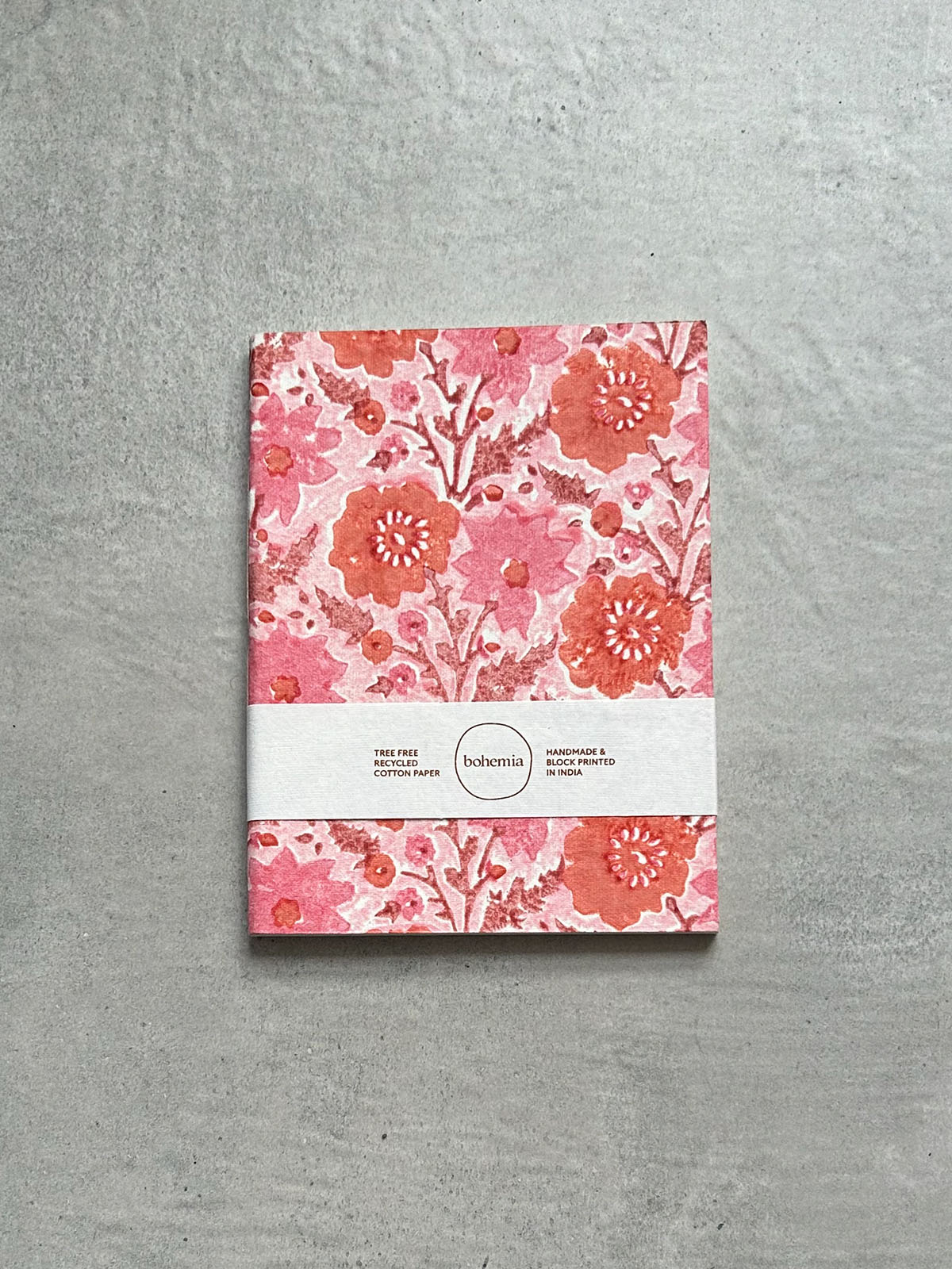 Floribunda Notebook, Vintage Pink