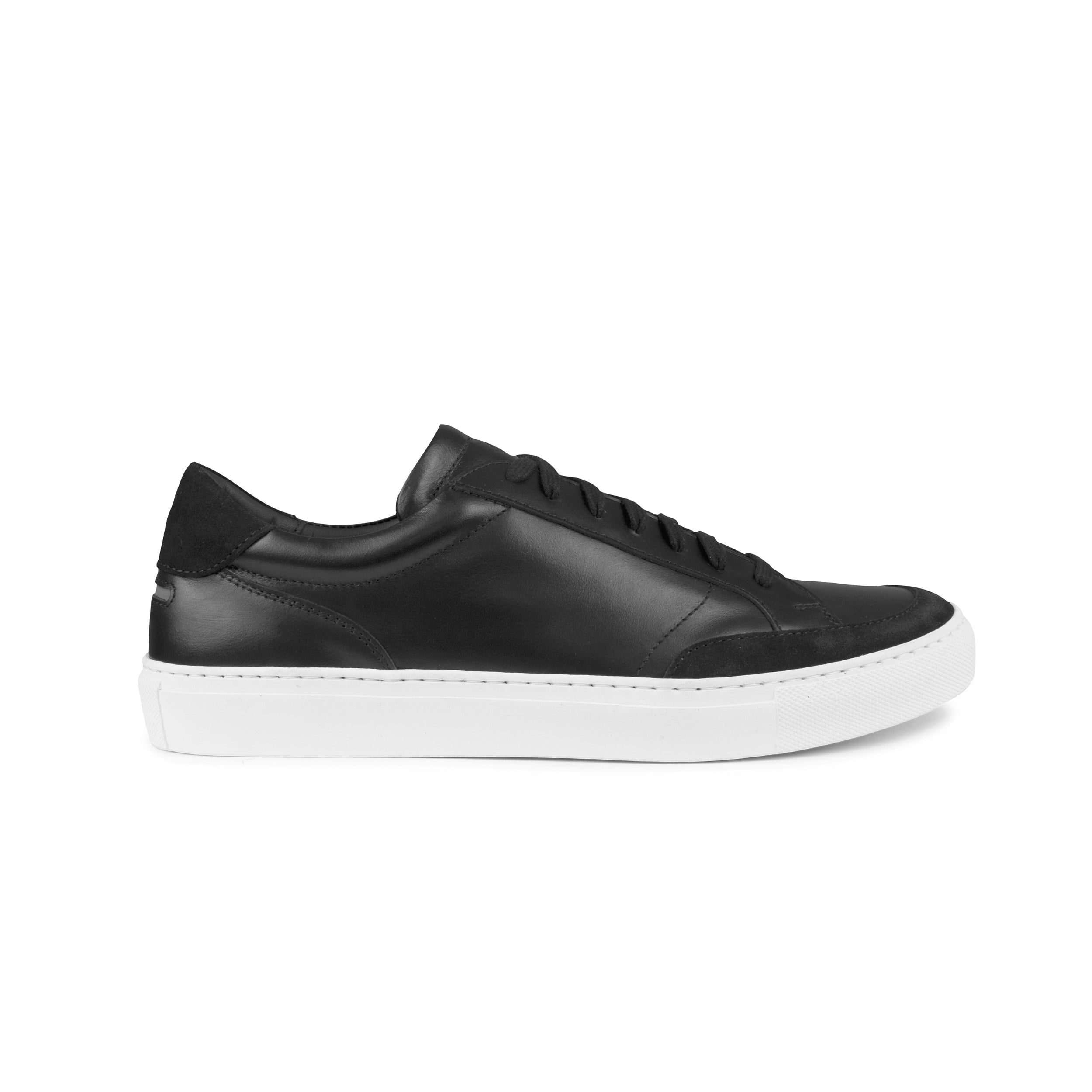 Helier Classic Black Leather/Suede