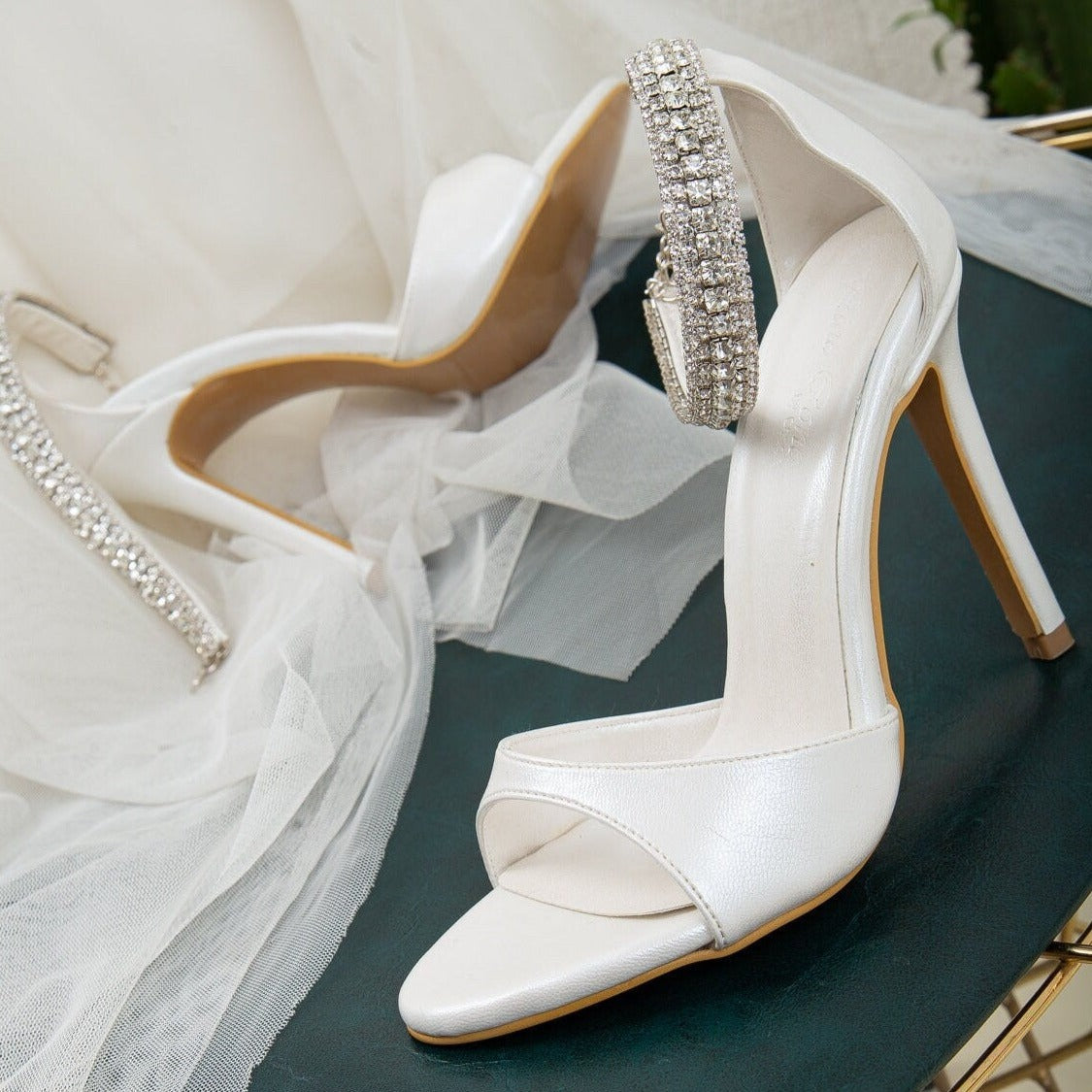 Layla - White Wedding Shoes