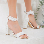 Eleanor - Ivory Lace Wedding Shoes