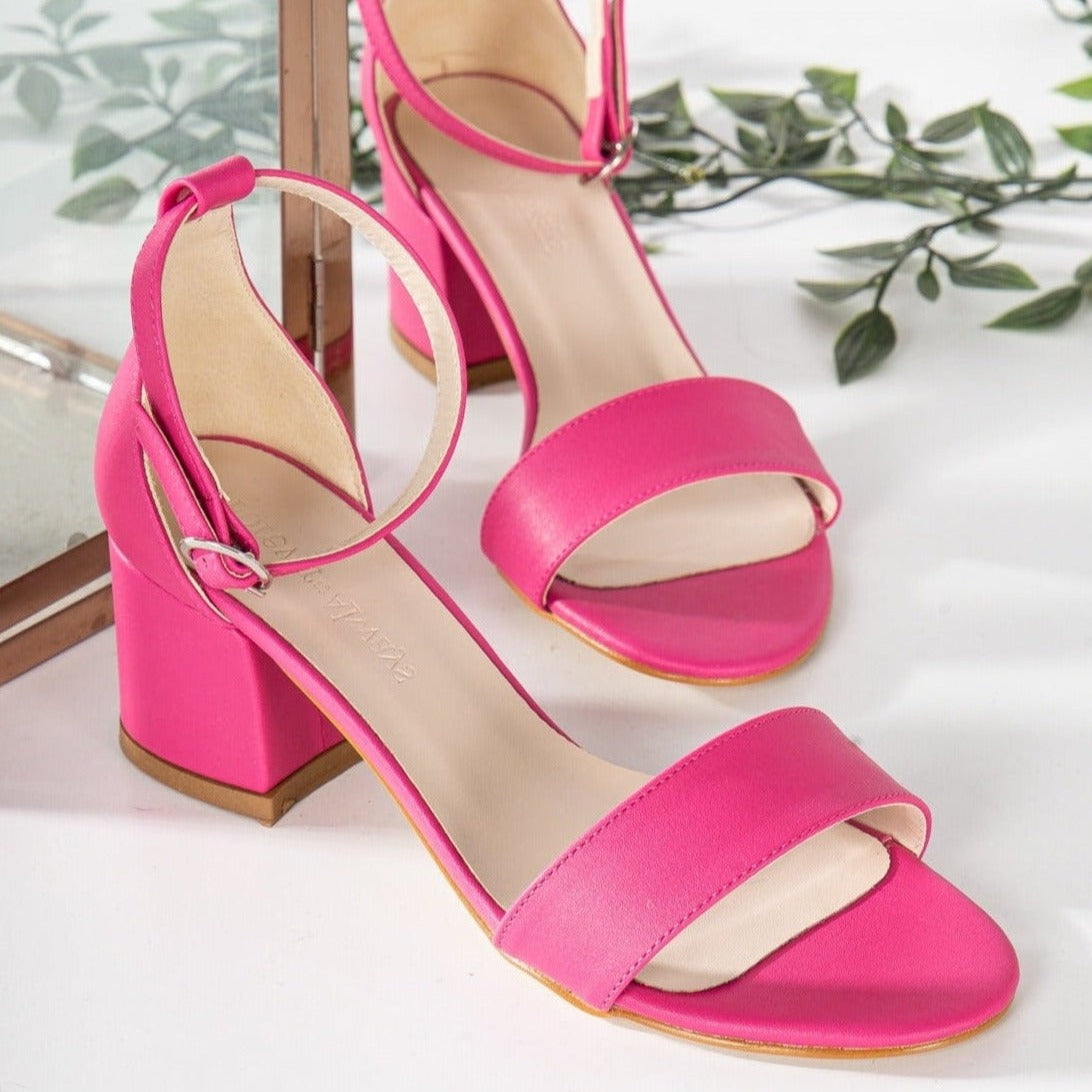 Ella - Pink Low Heels