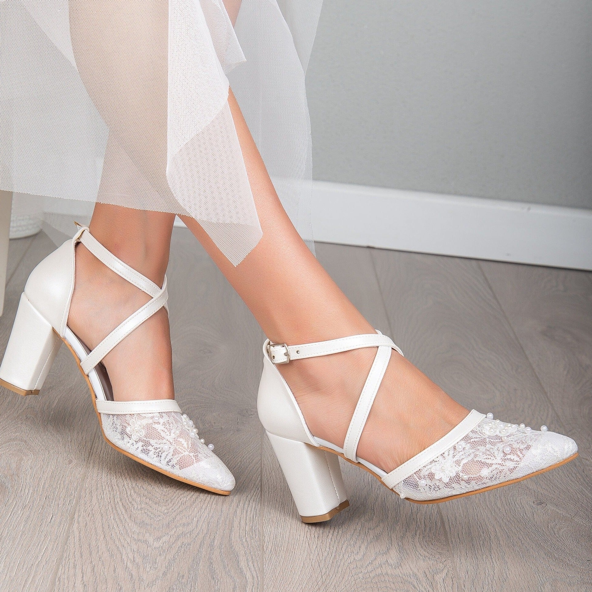 Lea - Lace Wedding Shoes