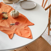 Pumpkin Embroidery Cotton Runner