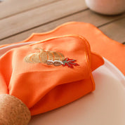 Pumpkin Embroidery Cotton Napkin (Set of 2)