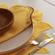 Helianthus Yellow Cotton Napkin (Set of 2)