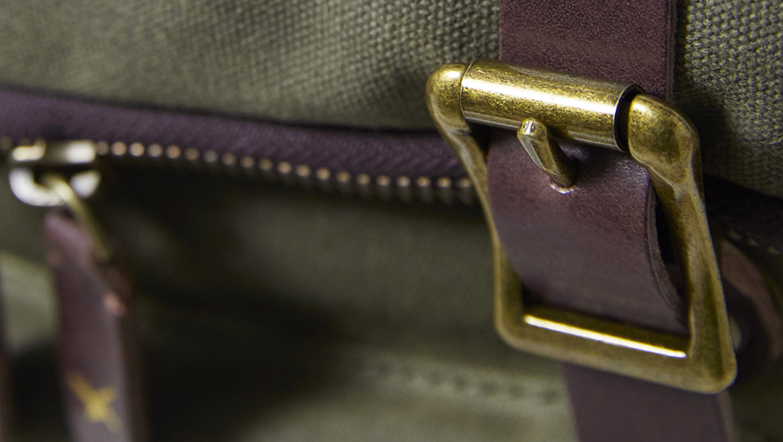 Khaki Slate Waxed Cotton Mini Bali Backpack