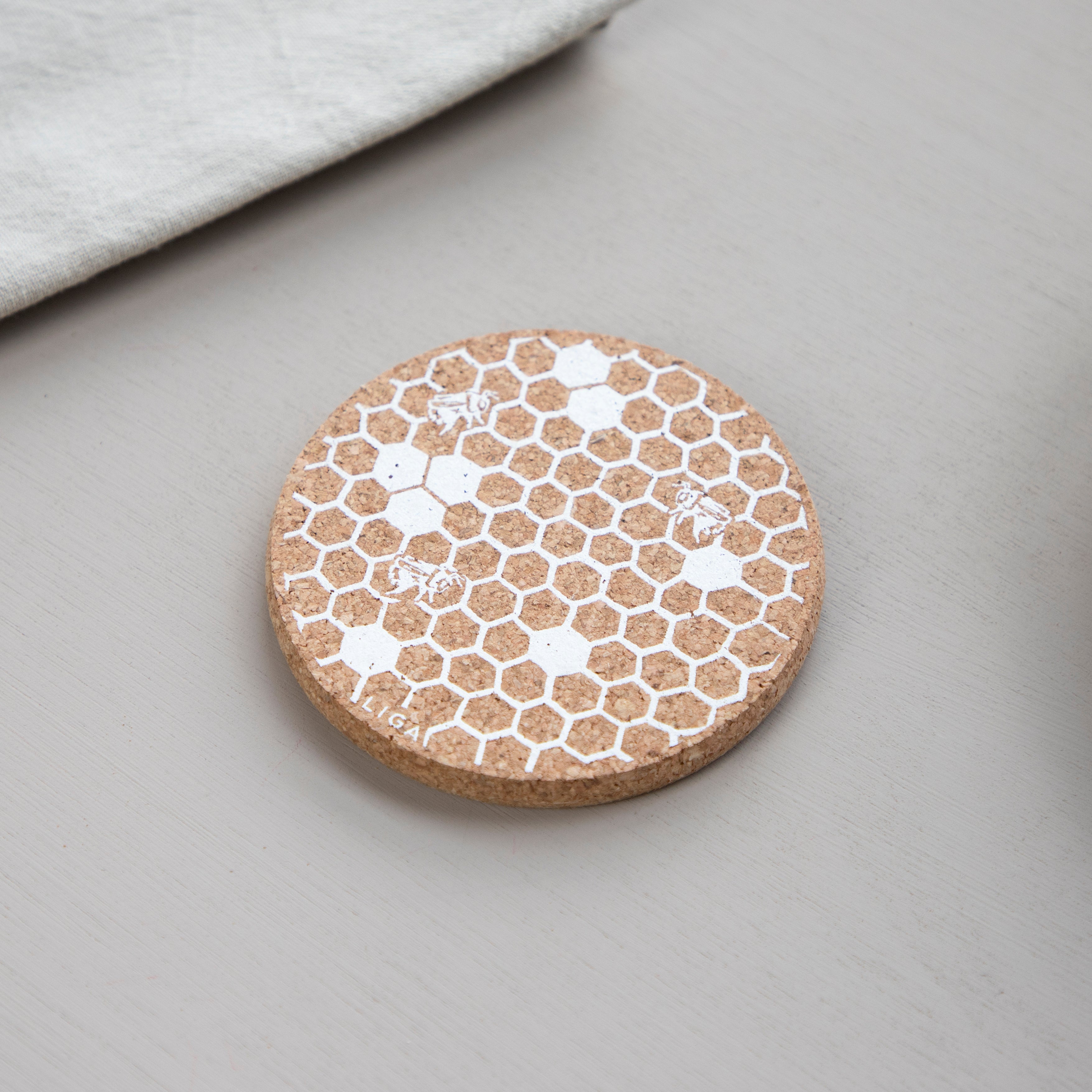 Cork Coasters | Honeycomb