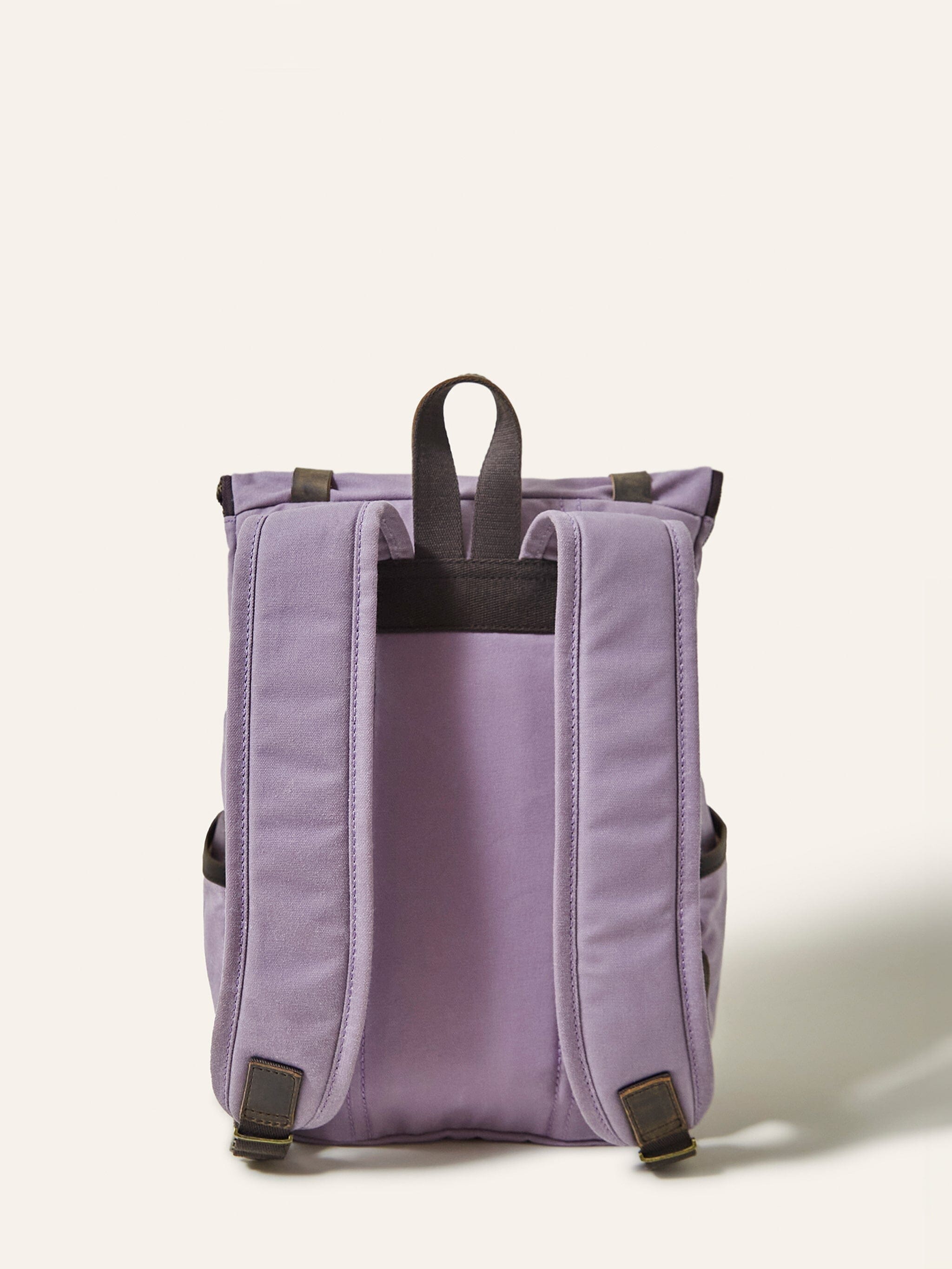 Lilac Waxed Cotton Mini Bali Backpack