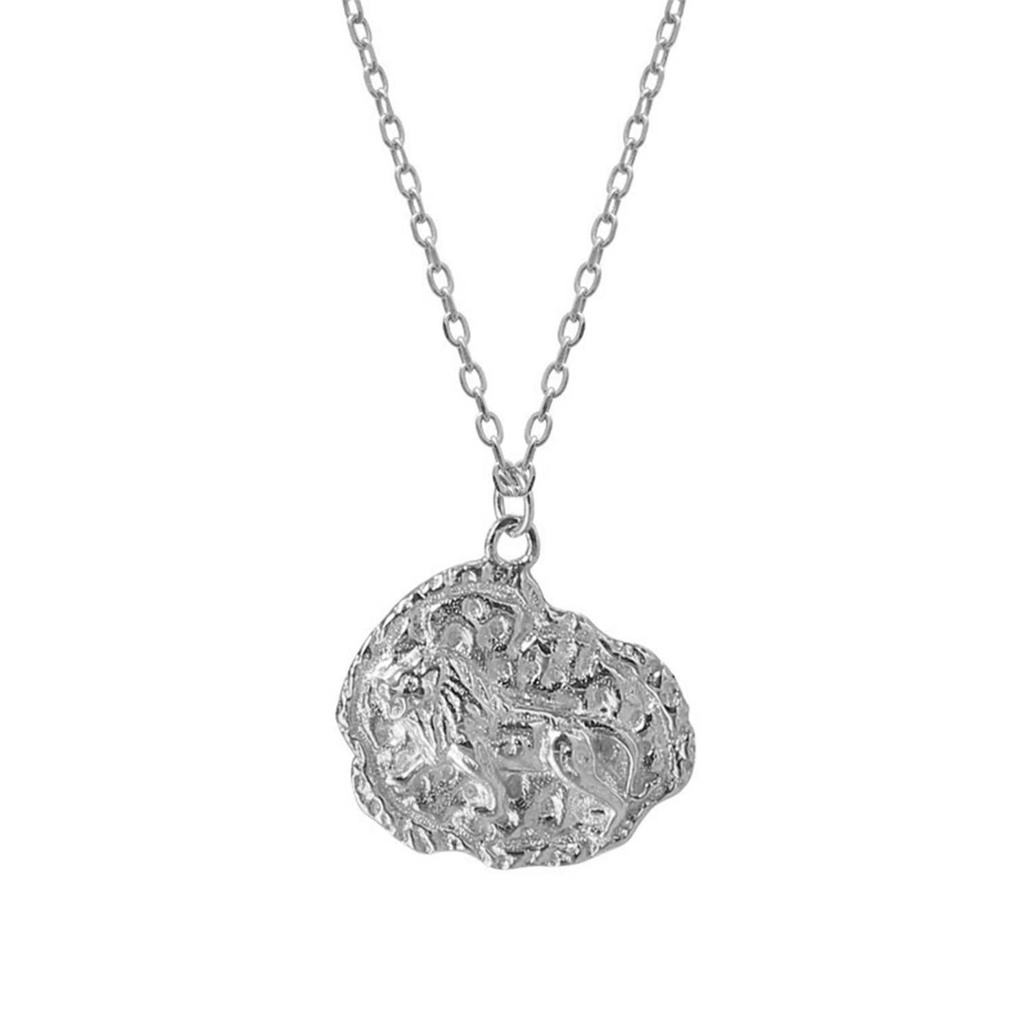 Mini Lioness necklace- Silver