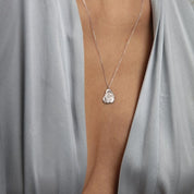 Luna Crescent Moon Necklace - Silver