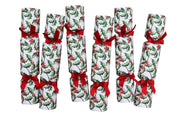 GREEN HOLLY LUXURY CHRISTMAS CRACKERS
