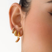 Nausicaa Gold Small Huggie Earrings