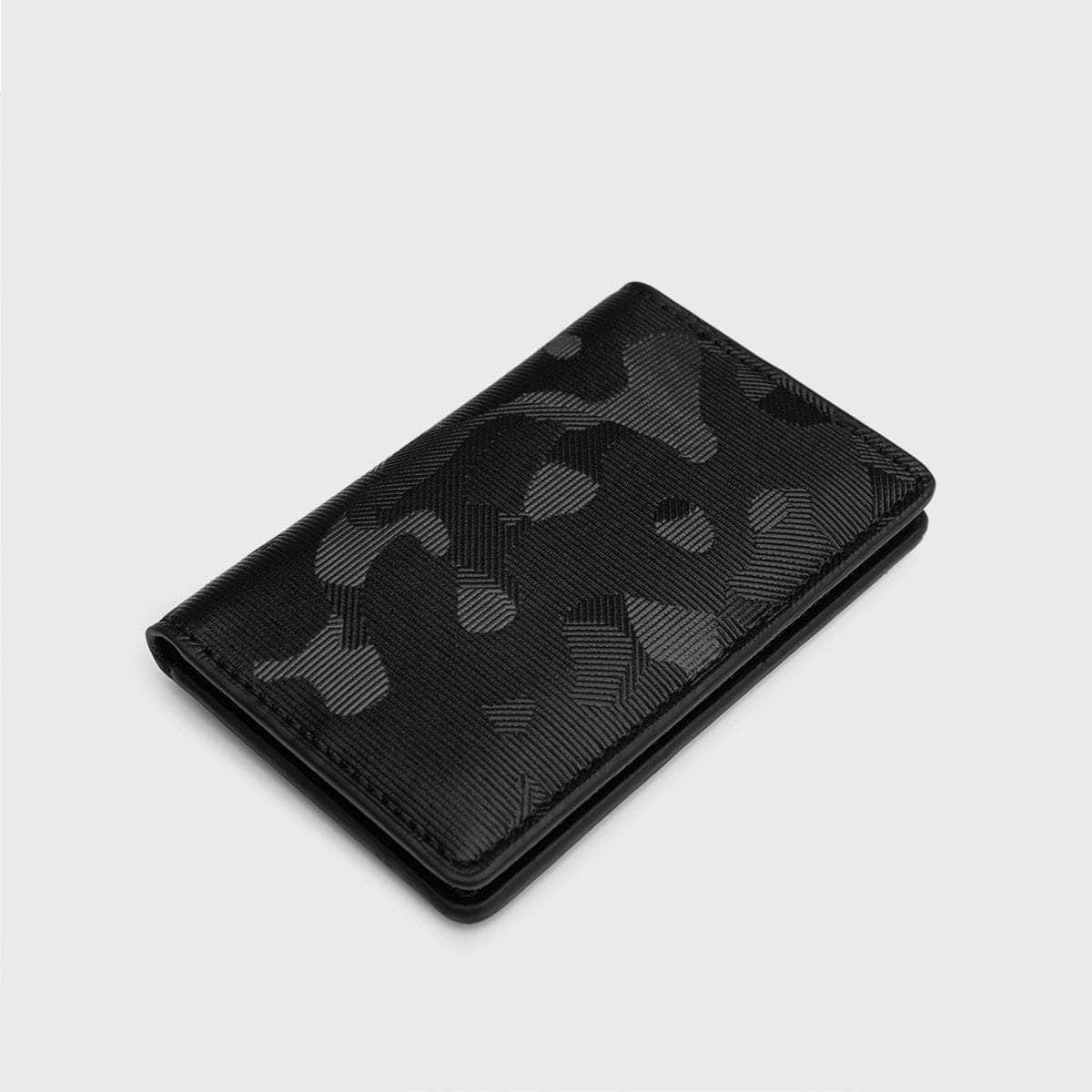 RFID Premium Compact Wallet Black Camo