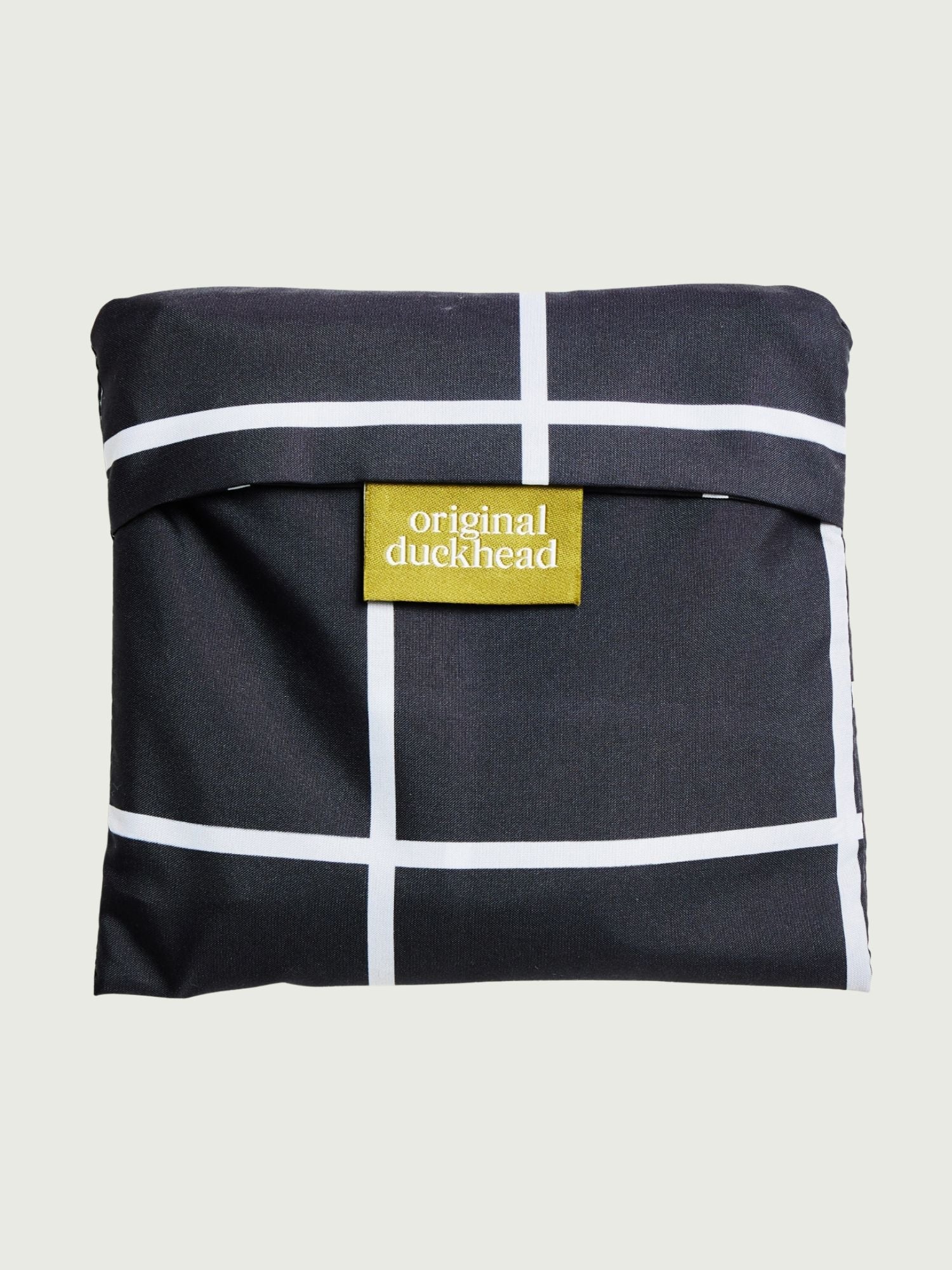 Black Grid Reusable Bag