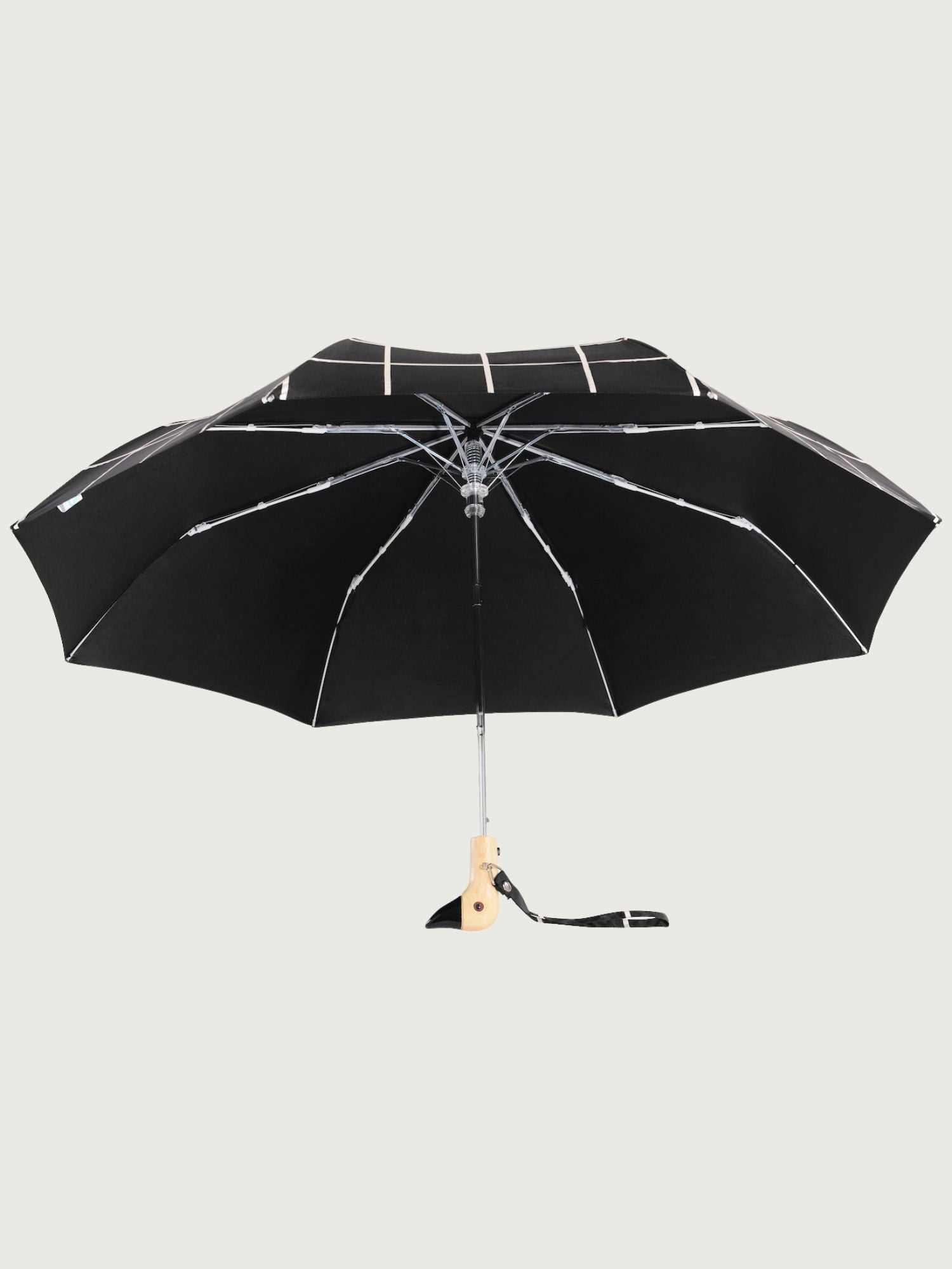 Original Duckhead Black Grid Compact Umbrella