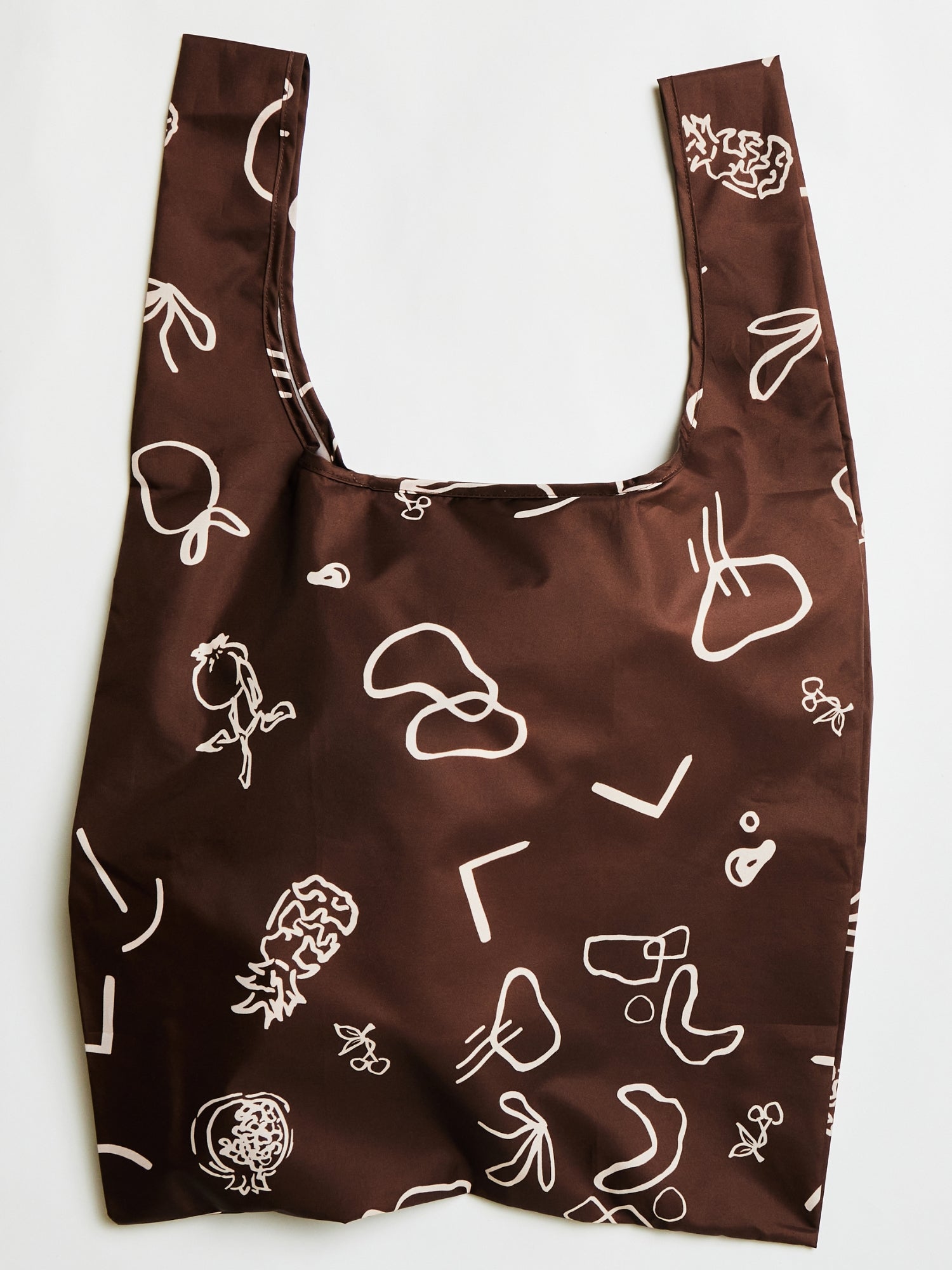 Fruits & Shapes in Brown Reusable Bag