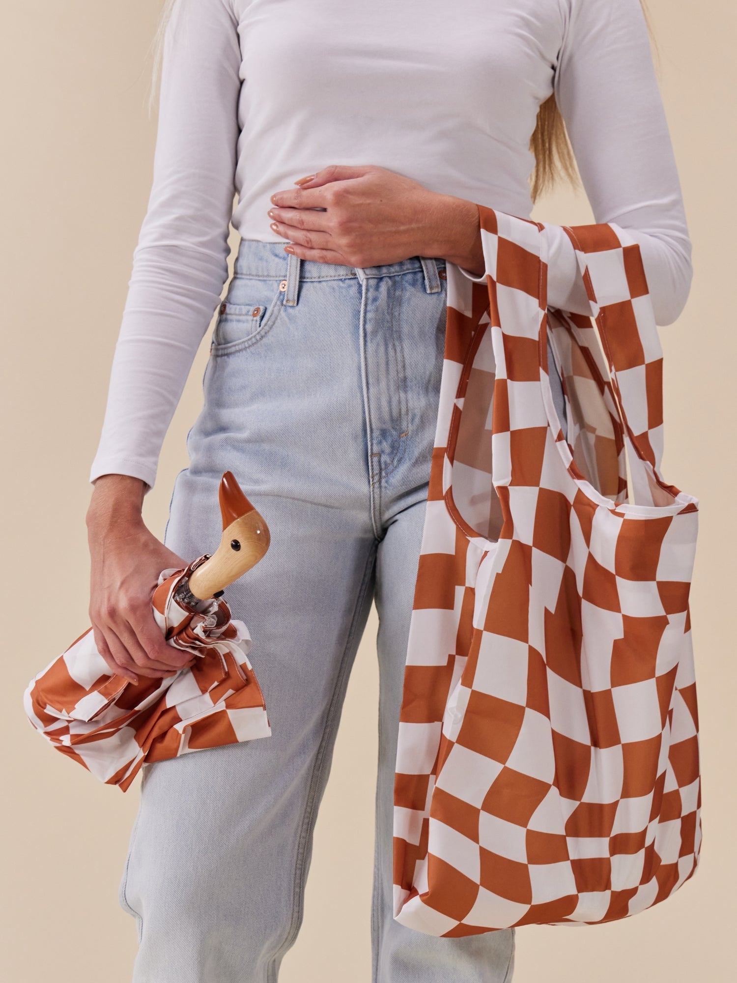 Peanut Butter Checkers Reusable Bag