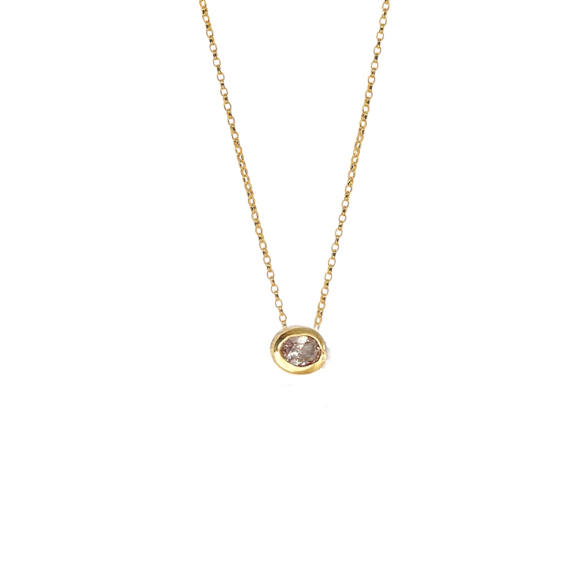 Capella Oval Diamond On the Chain Necklace