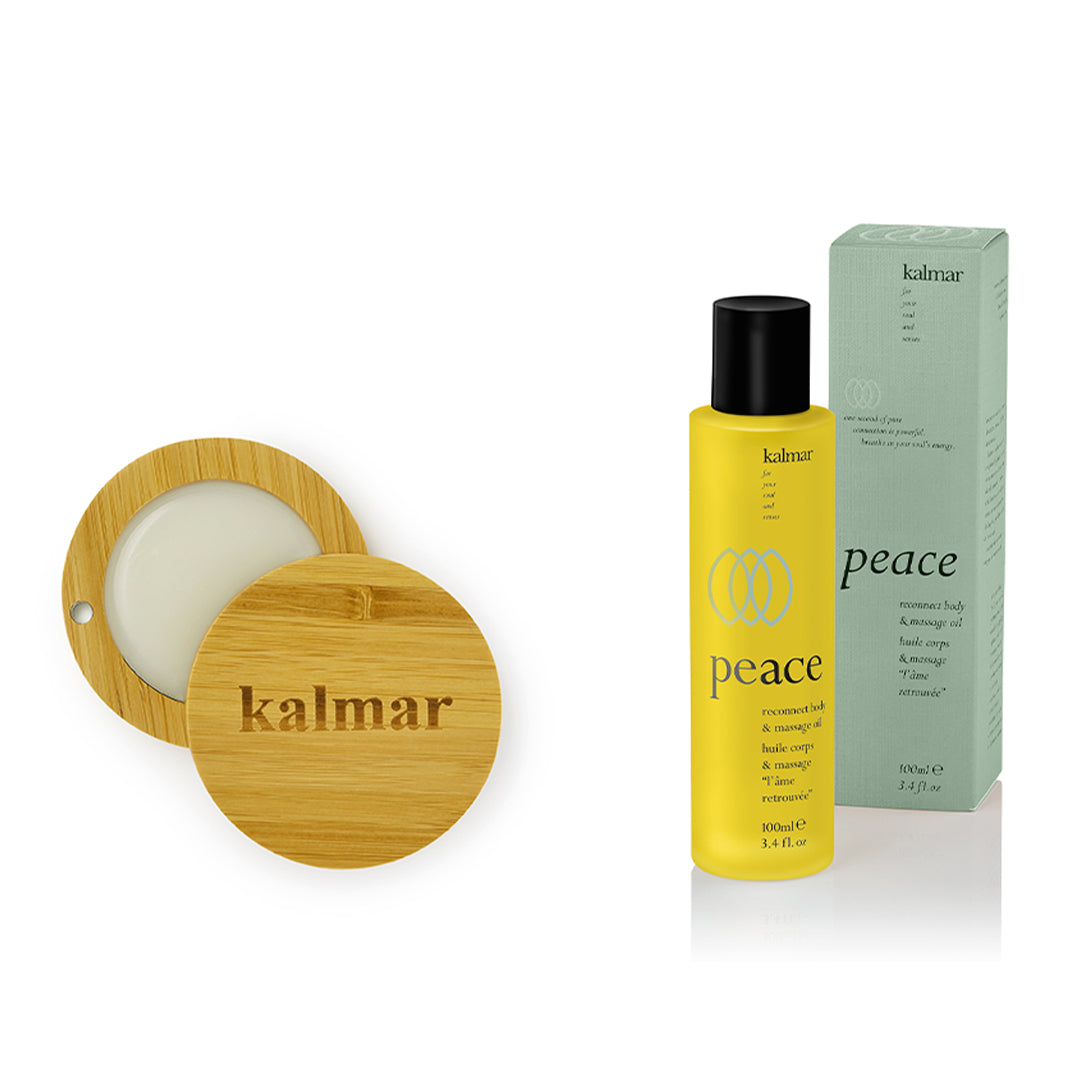 Peace Balm of Serenity & Peace Reconnect Body & Massage Oil Bundle (Worth £79)