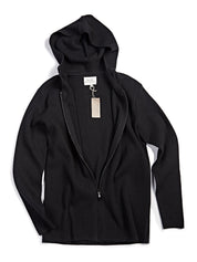 Recycled Zip Up Knit Hoodie