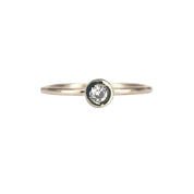Circinus Diamond Solitaire Silver Ring