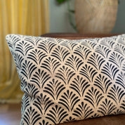 Rumer Hand Block Print Linen Cushion