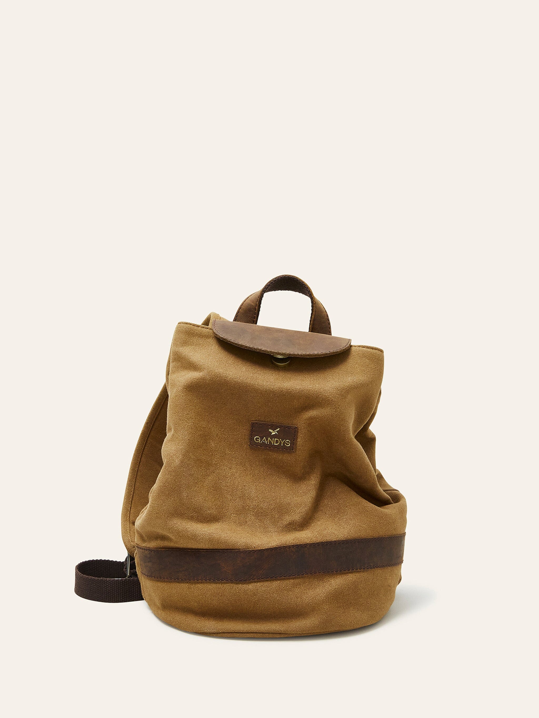 Sand Assam Waxed Cotton Backpack