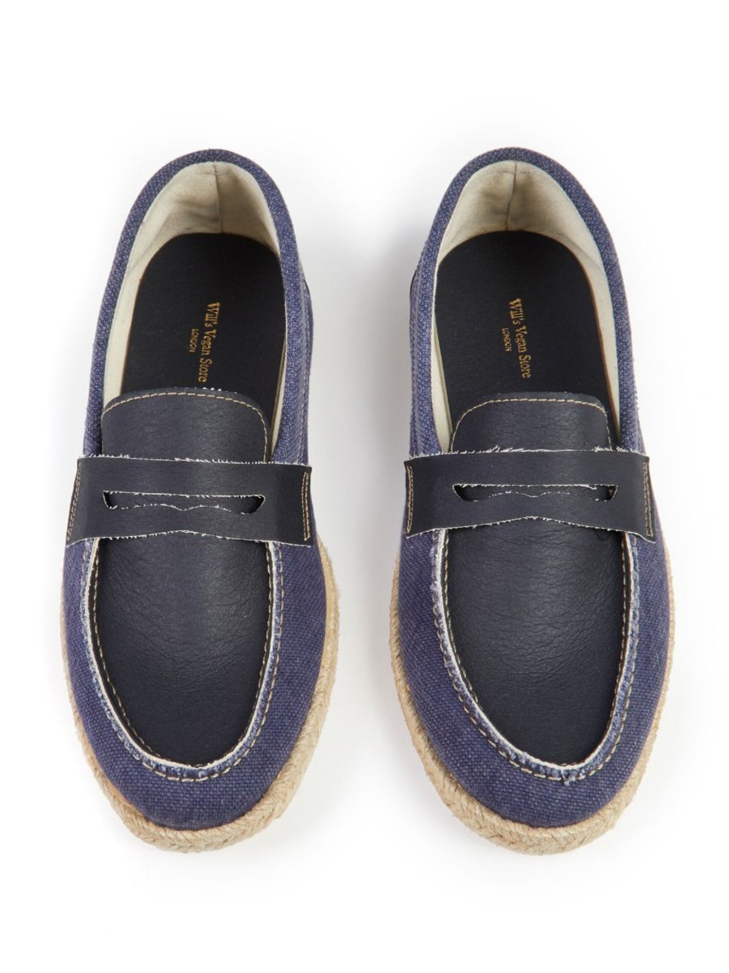 Recycled Espadrille Penny Loafers