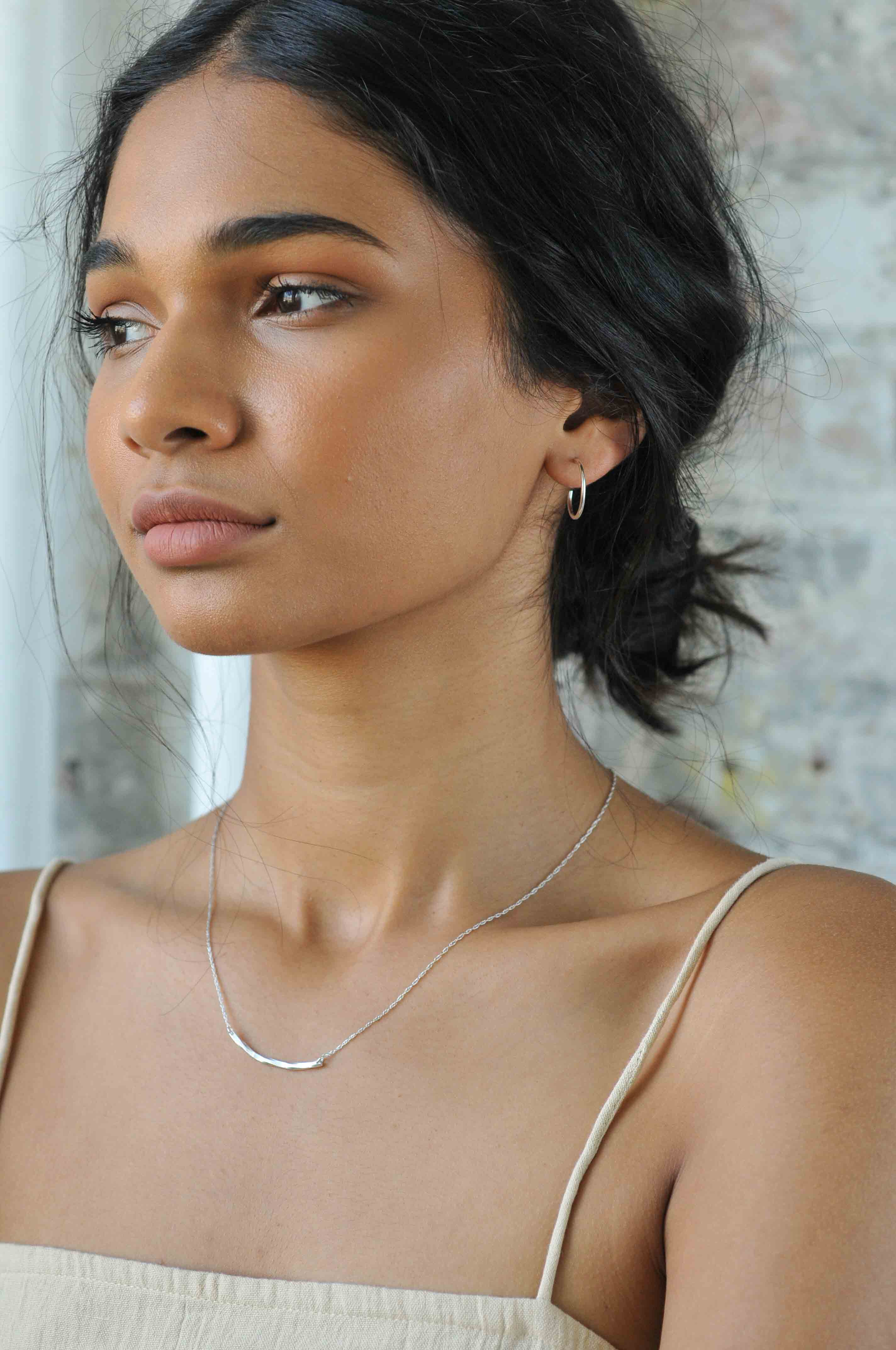 Small delicate hoop earrings sale