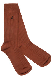 Chestnut Brown Bamboo Socks