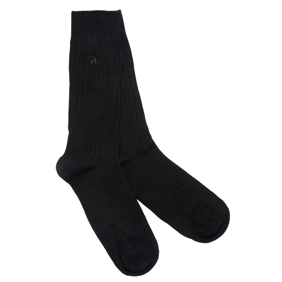 Black Bamboo Socks (Comfort Cuff)