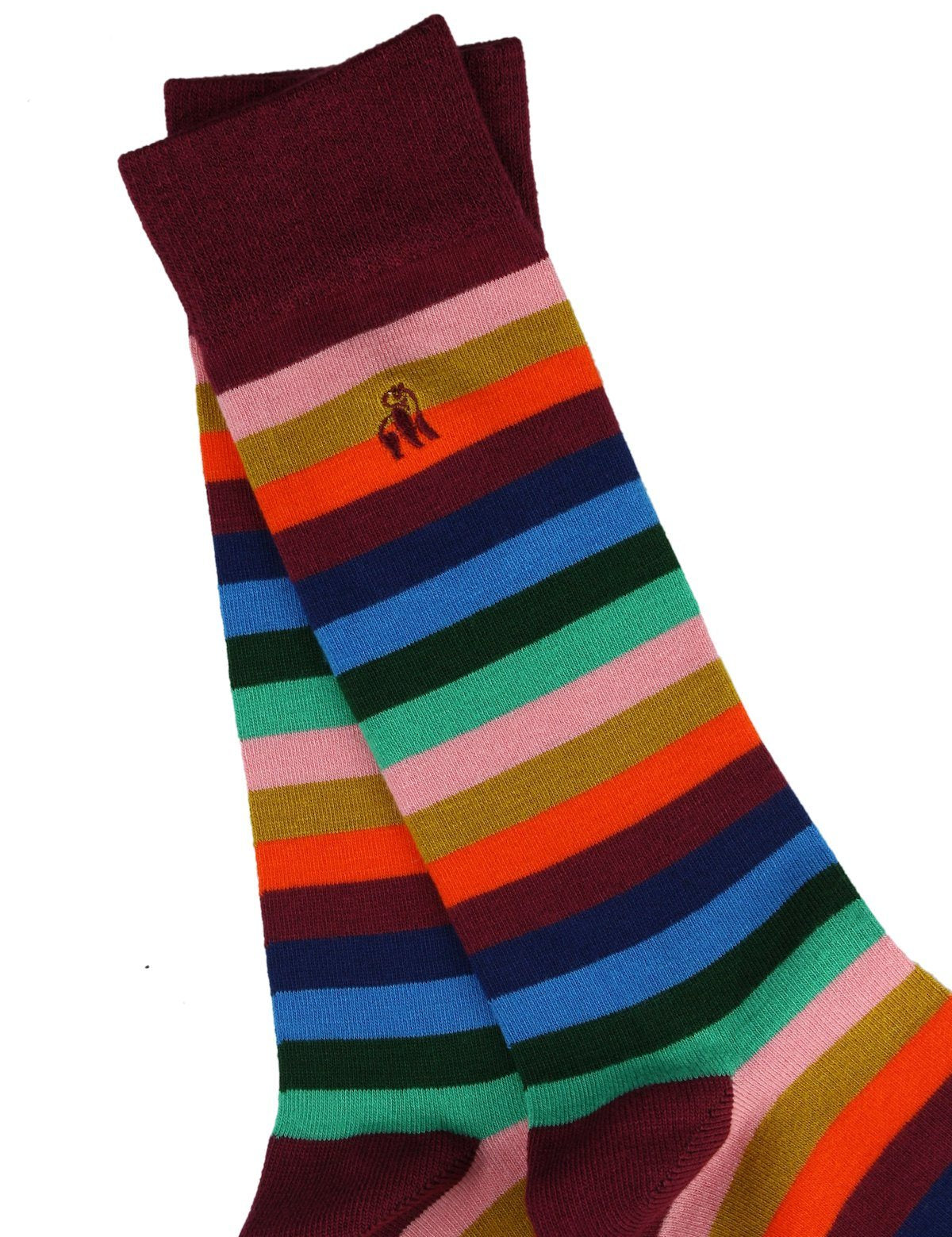 Socks - Multi Fine Striped Bamboo Socks