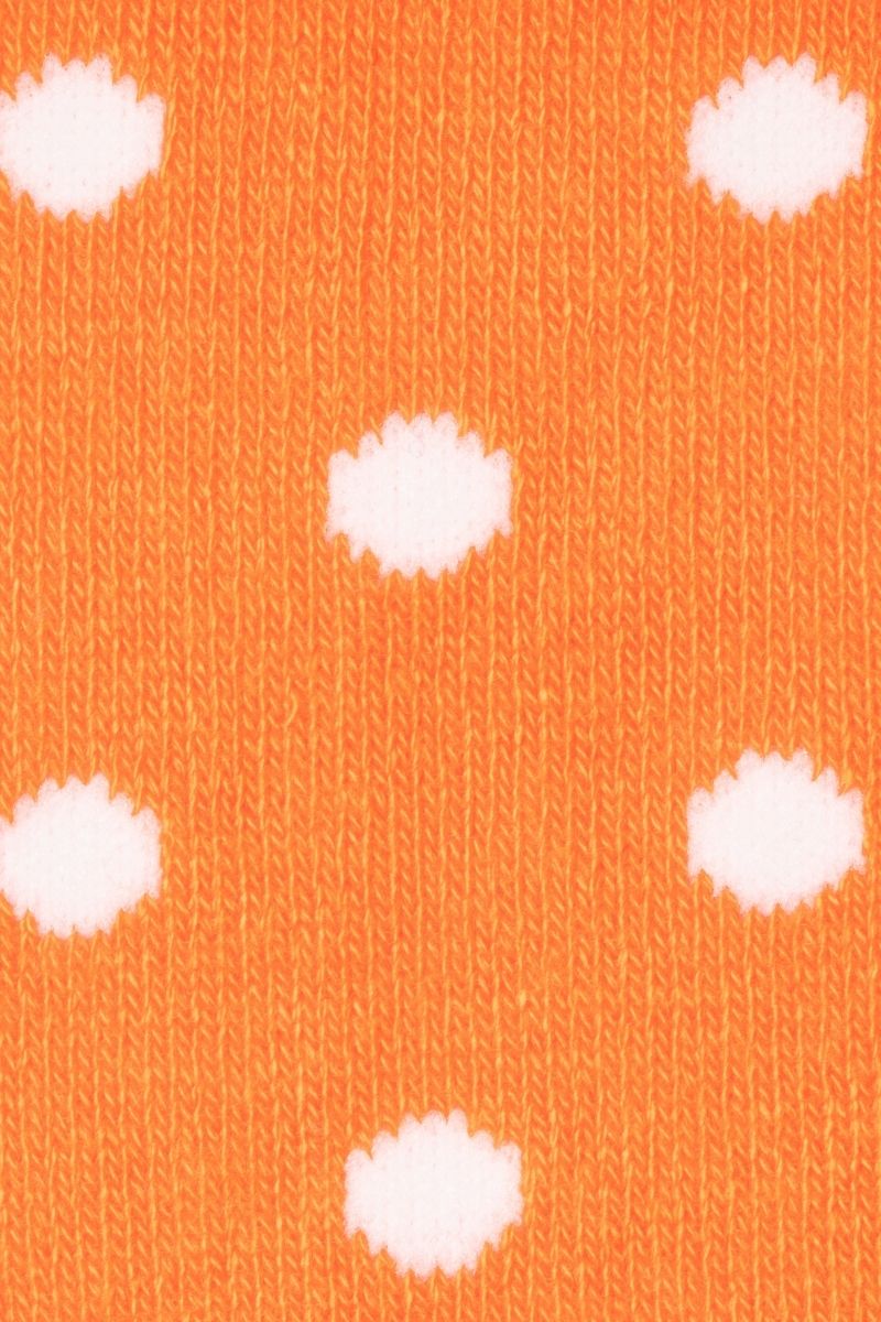 Orange Polka Dot Bamboo Socks