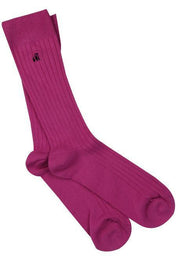 Swole Panda Socks UK 7-11 (US 8-12 / EU 40-47) Rich Pink Bamboo Socks