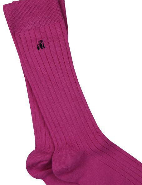  EU 40-47) Rich Pink Bamboo Socks