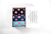 Swole Panda Socks UK 4-7 (US 5-7.5 / EU 37-40) Simply Style Sock Box - 3 Pairs of Bamboo Socks (Hers)
