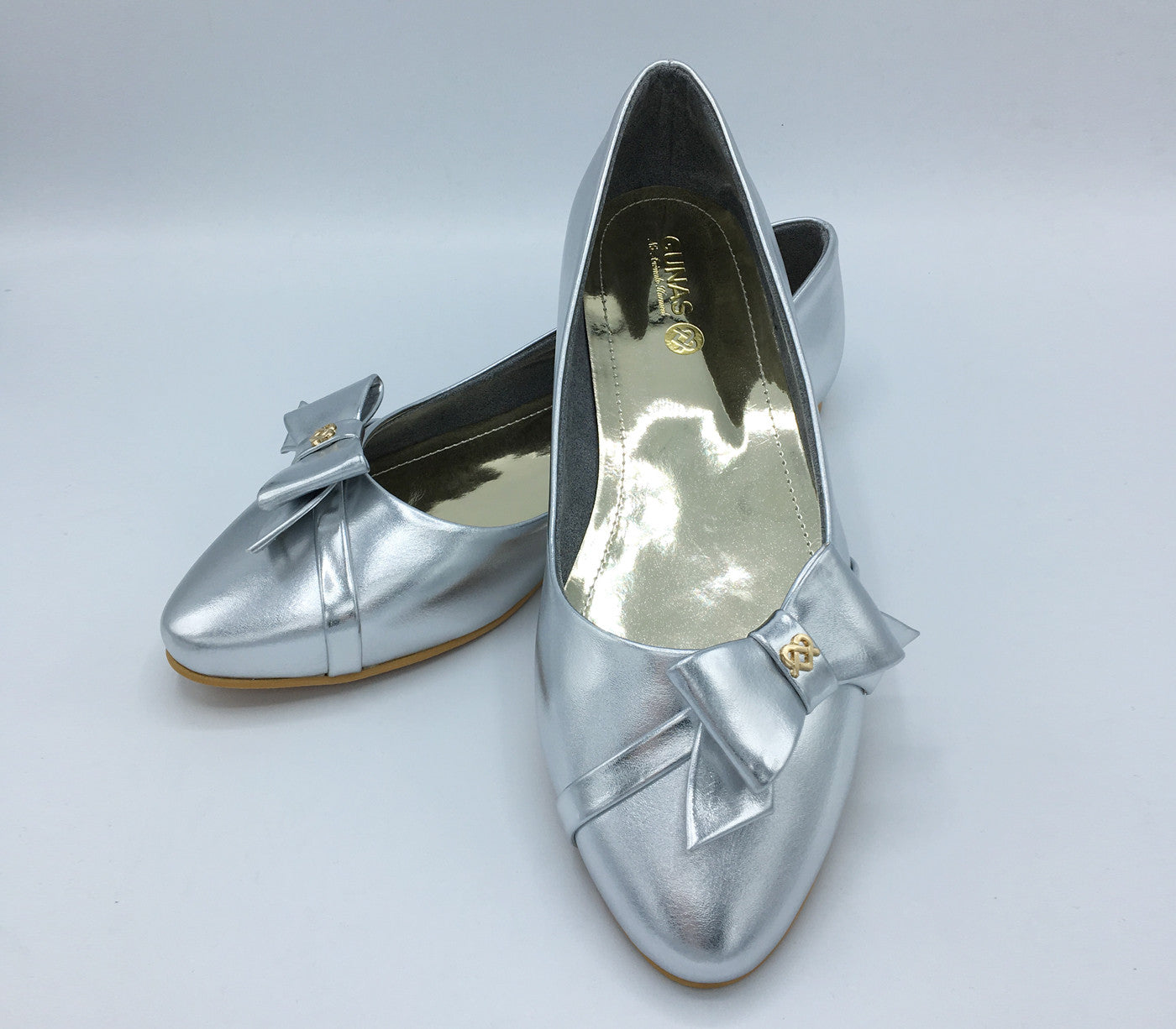 Swan - Silver Vegan Leather Shoes