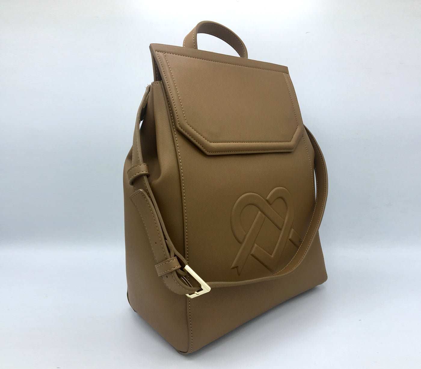 Livia - Tan Vegan Leather Backpack