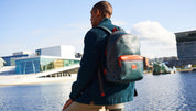Teal Lucknow Leather Backpack