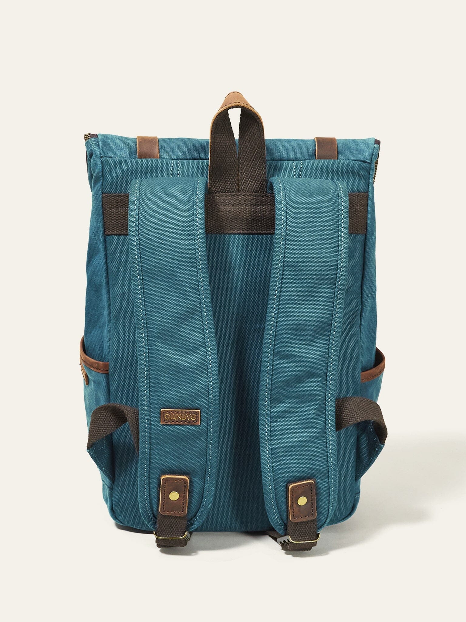 Teal Waxed Cotton Mini Bali Backpack