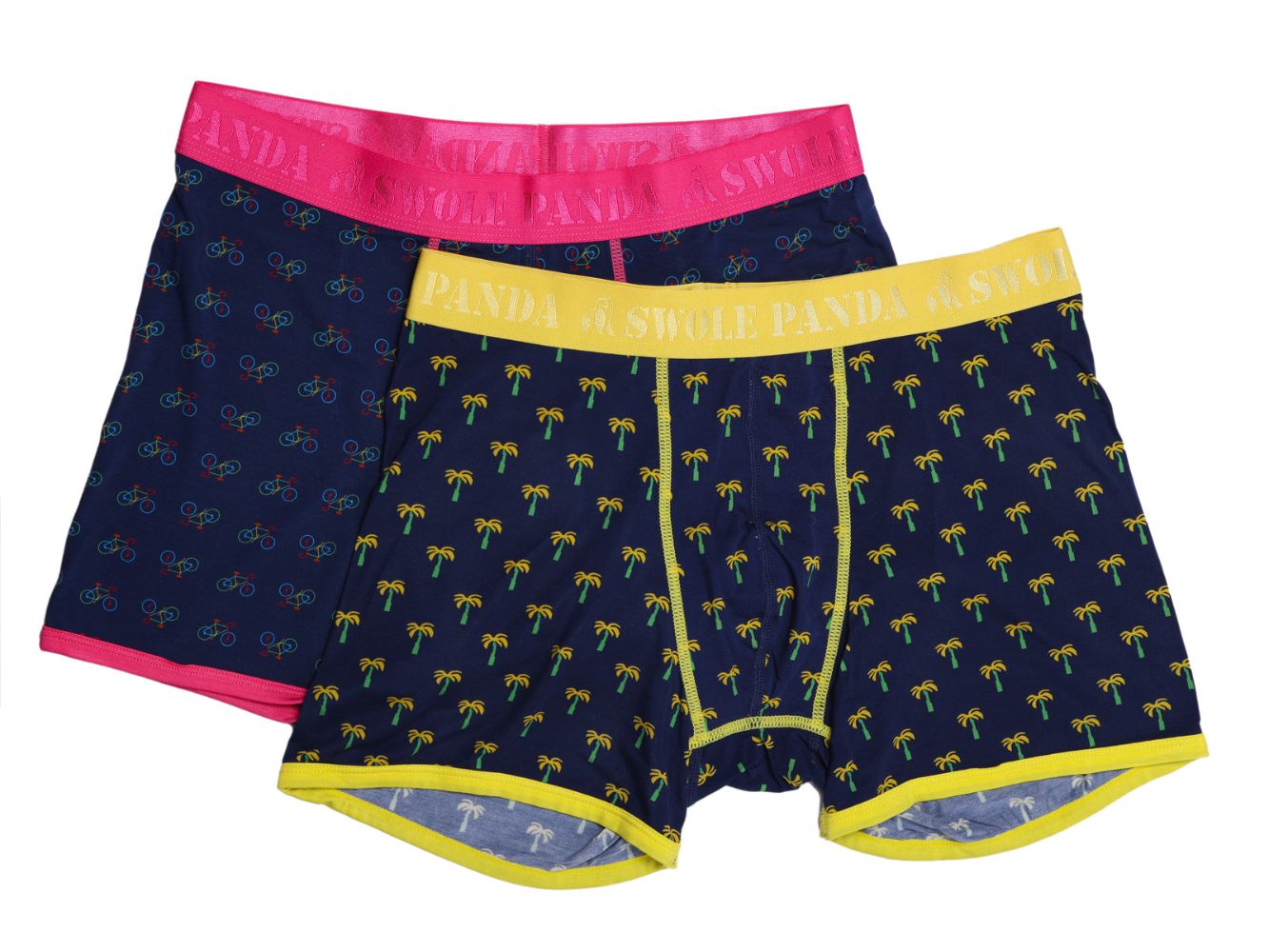 Bamboo Boxers 2 Pack - Bicycles / Palm Trees