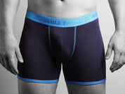 Bamboo Boxers - Navy / Blue Band