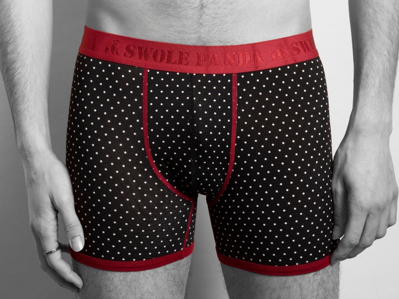 Bamboo Boxers - White Dots
