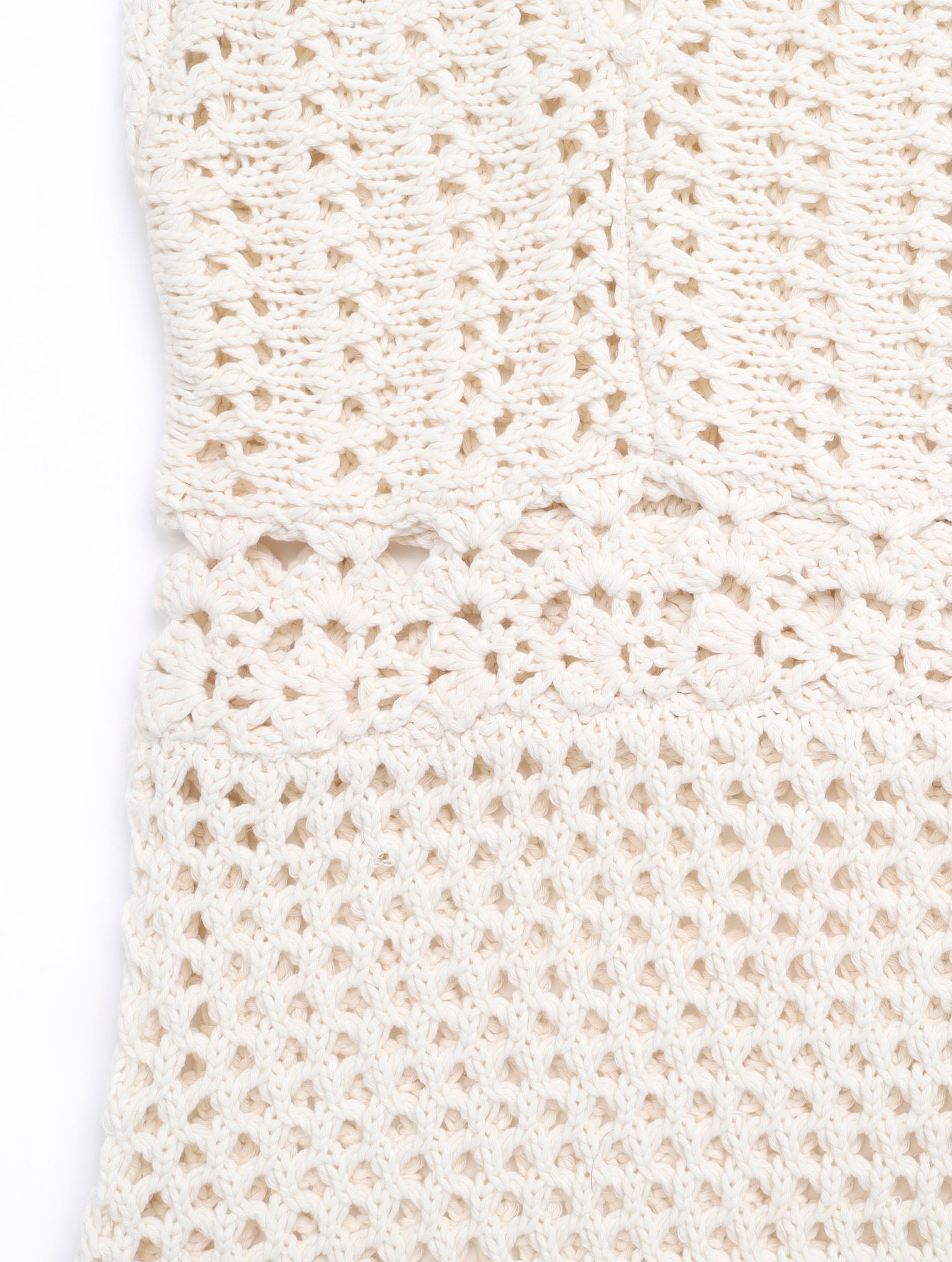 NISA Hand-crochet dress ecru