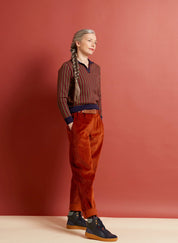 Wilma - Rust Corduroy Trousers